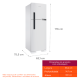 Miniatura 2 do produto Geladeira Refrigerador Brastemp Duplex Frost Free 375 Litros 127v Branca