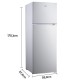 Miniatura 4 do produto Geladeira Refrigerador HQ Duplex Defrost 310L 127v Branca