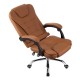 Miniatura 4 do produto Cadeira Presidente Marrom Base Cromada Fortt - HQ