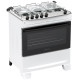 Miniatura 2 do produto Fogão 5 Bocas Branco com Mesa Inox Mônaco Top Bivolt - Atlas