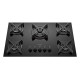 Miniatura 1 do produto Fogão Cooktop 5 Bocas Dako Supreme com Mesa de Vidro e Tripla Chama Preto Bivolt