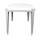 Miniatura 1 do produto Mesa quadrada plástica 70X70cm Branca Liberty