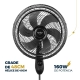 Miniatura 3 do produto Ventilador de Coluna Maxx Force Turbo 160W 110v BVT450 Britânia