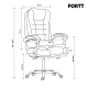 Miniatura 4 do produto Cadeira de Escritório Presidente Base Cromada com Rodinha Fortt Nantes Preta CPF01P
