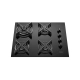 Miniatura 1 do produto Cooktop 4 Bocas Preto com Mesa de Vidro e Tripla Chama Supreme Bivolt - Dako