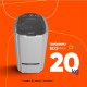 Miniatura 8 do produto Tanquinho Lava Roupas Semiautomático 20Kg Branco 110V - Colormaq