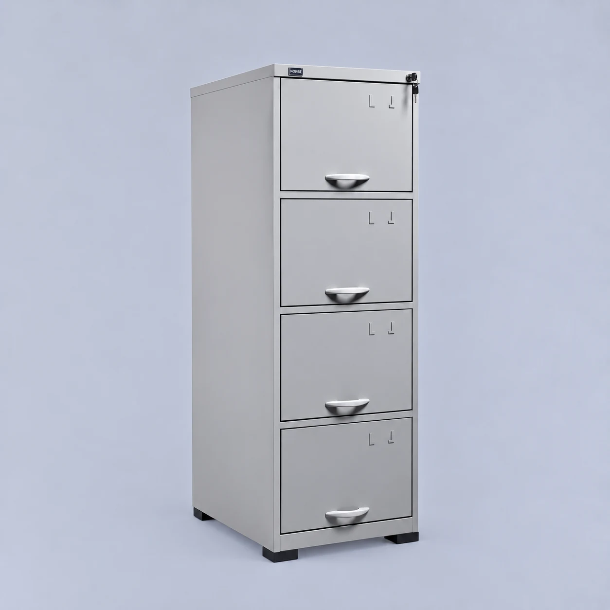 Arquivo de Aço 4 Gavetas para Pasta Suspensa CH22 133x47x71 cm Nobre Móveis