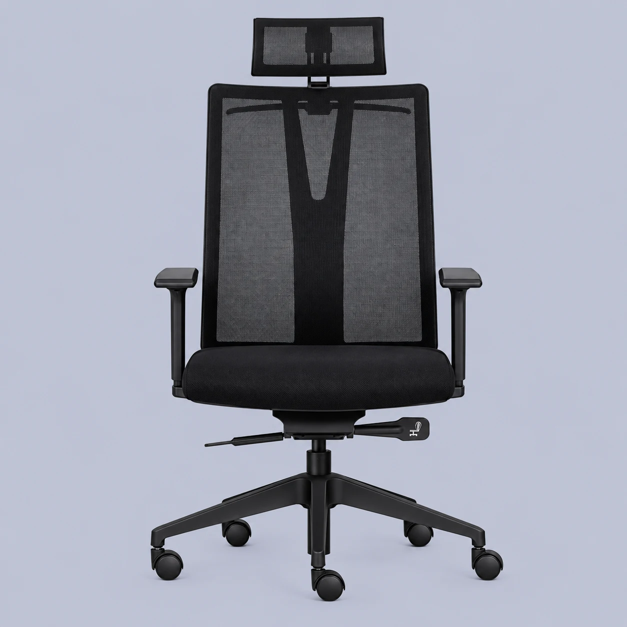 Cadeira Presidente Ergonômica com Apoio de Cabeça Preta Frisokar