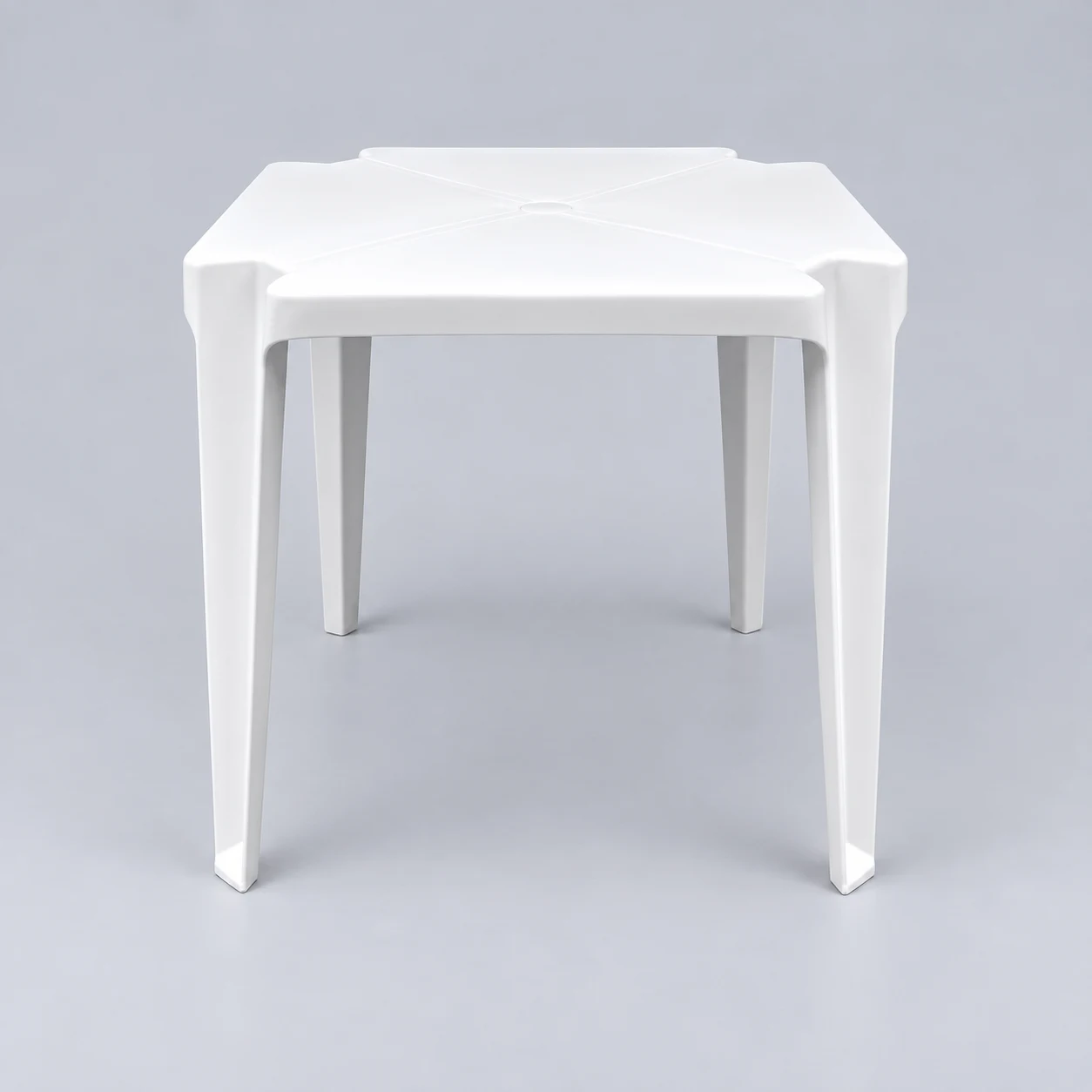 Mesa Plástica Quadrada Tamandaré 70x70 cm Branca Liberty Plast