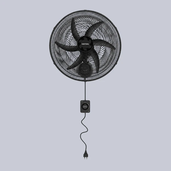 Ventilador de Parede Ventisol Monta Fácil 6P 50cm Preto