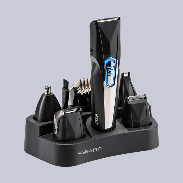 Aparador de Pelos Agratto 6 em 1 Preto