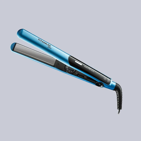 Prancha Britânia Cordão Giratório 220ºC Titanium Blue 35W