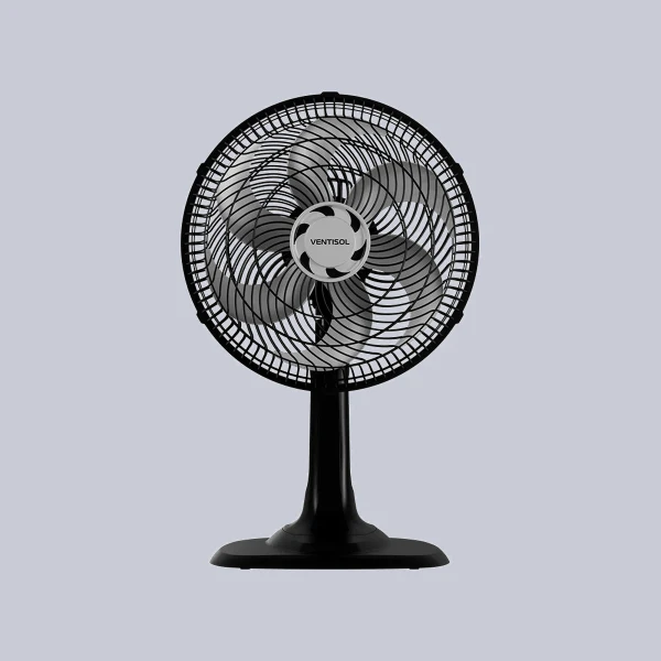 Ventilador de Mesa Ventisol Turbo 6P 30cm Preto