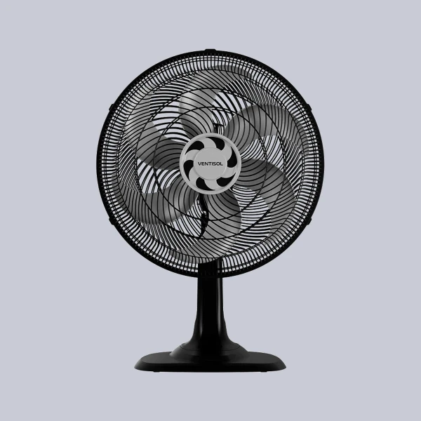 Ventilador de Mesa Ventisol Turbo 6P 40cm Preto