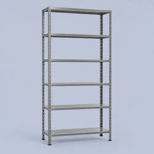 Estante de Aço 40 cm com 6 Prateleiras Chapa 26 Cinza