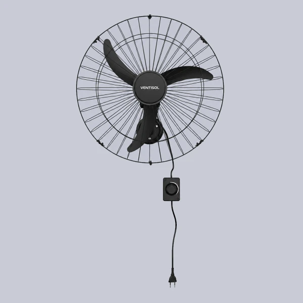 Ventilador de Parede Ventisol New 3P 60cm Preto