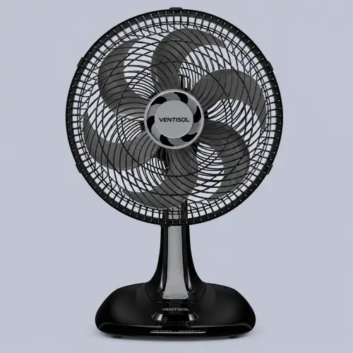 Ventilador de Mesa Ventisol Turbo 6 Premium 30cm 52W 127V Preto