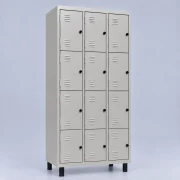 Amário Roupeiro de Aço 12 Portas Chapa 26 Cinza - imagem 1