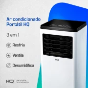 Ar-Condicionado Portátil 10.500 BTUs Frio Branco - imagem 3