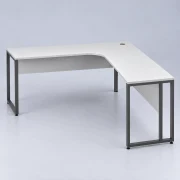 Mesa de Escritório em L 150x150 cm com Pés Metálicos - imagem 1