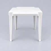Mesa Plástica Quadrada Tamandaré 70x70 cm Branca Liberty Plast - imagem 1